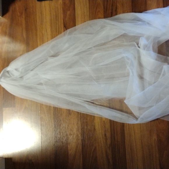 Vintage Veil with lace applique - Picture 1 of 6